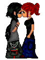 women kissing